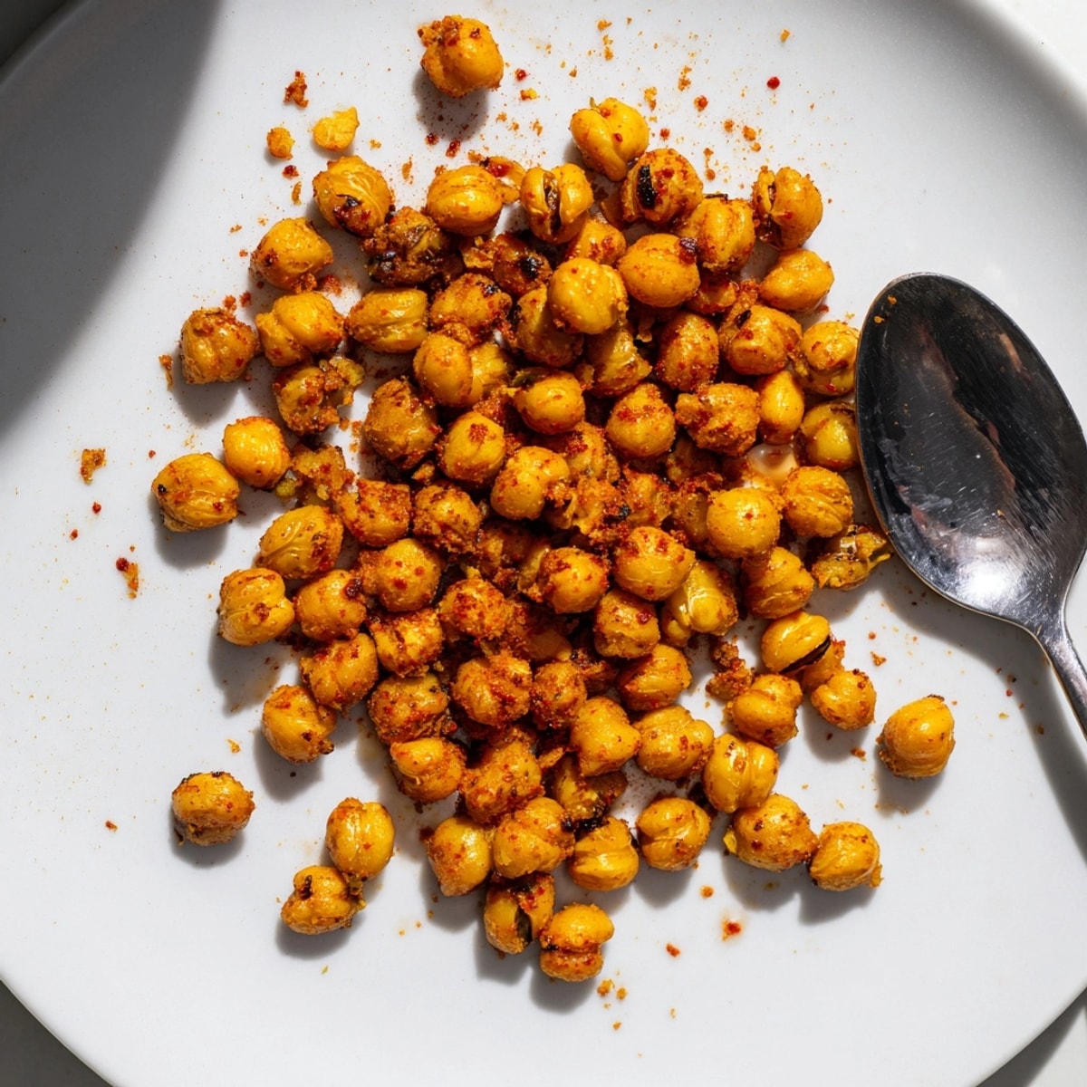 Homemade Roasted Chickpea Snack Mix, a flavorful and crunchy alternative to chips!