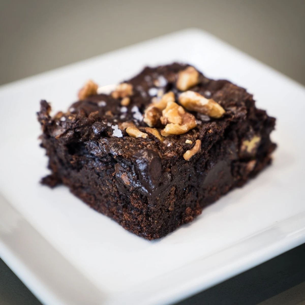 Warm, chocolatey Sweet Potato Brownies, fudgy and delicious with a sprinkle of chocolate chips.