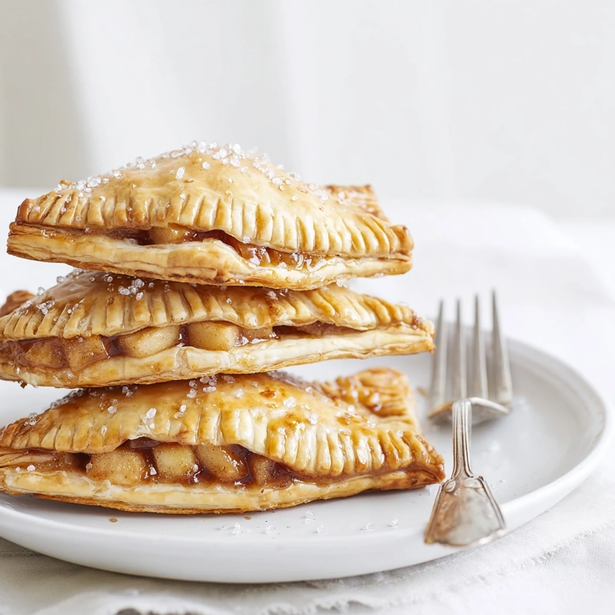 Warm, golden-brown mitten-shaped hand pies filled with spiced apples, a perfect winter dessert recipe.
