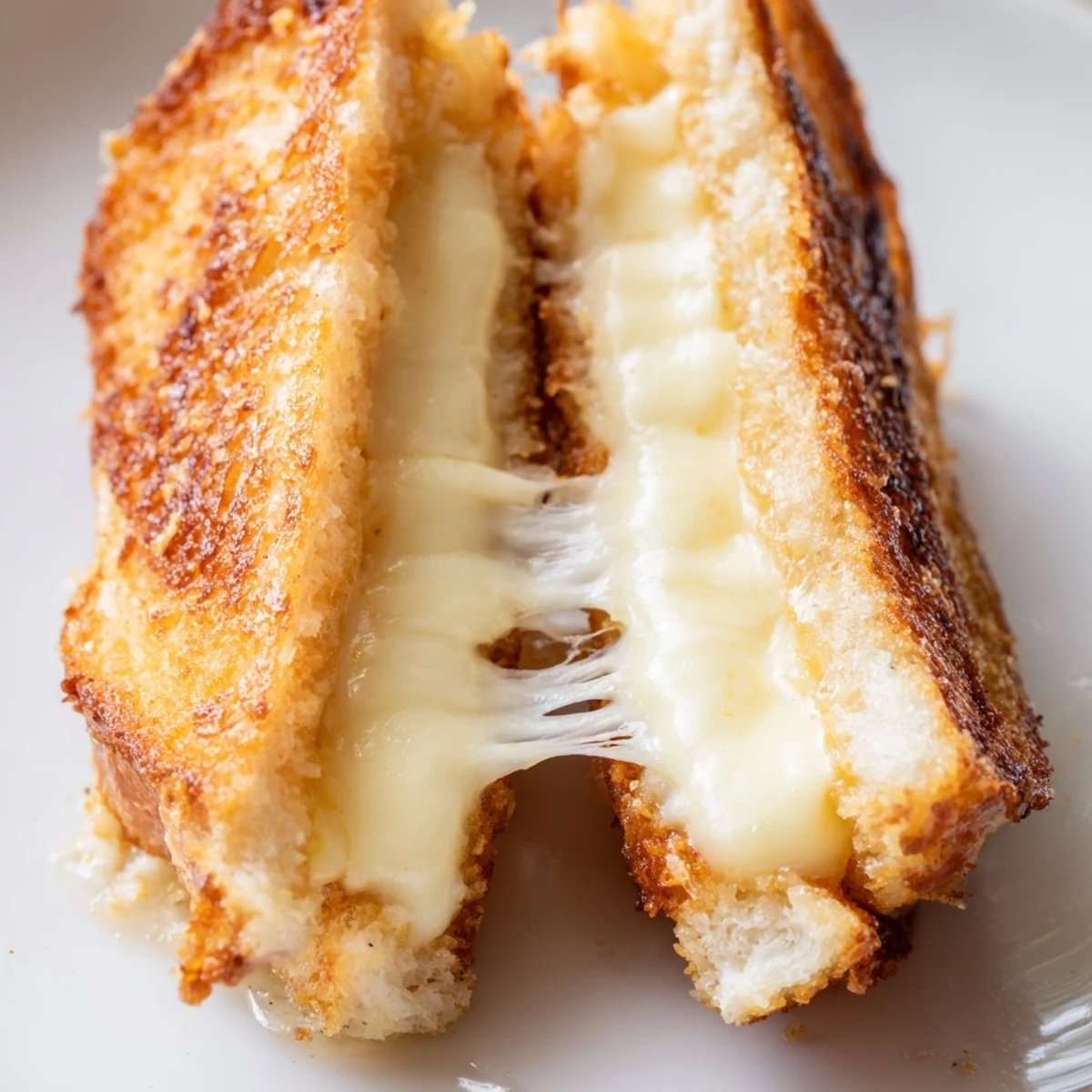 Hearty Mozzarella Stick Grilled Cheese on sourdough bread, served hot with a side of marinara sauce for a delicious, vegetarian-friendly lunch.