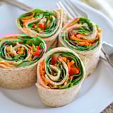 Easy Veggie Hummus Pinwheels recipe: Perfect for lunchboxes, with fresh, crunchy fillings.