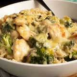 Creamy, comforting Cheesy Chicken Broccoli Bake: tender chicken, broccoli, and cheesy rice.