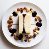 This beautiful "Sundial" appetizer features the cheese sundial with a balsamic drizzle and nut clusters.
