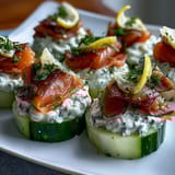 Cucumber Bites with Salmon