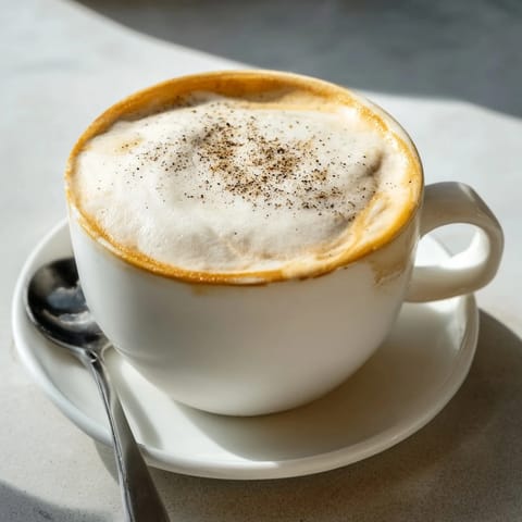Savor the bold flavors of onion latte blended with espresso and milk.  