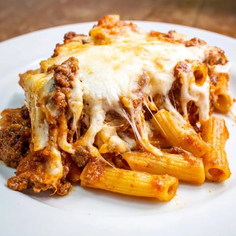 Cheesy Beef Penne Bake