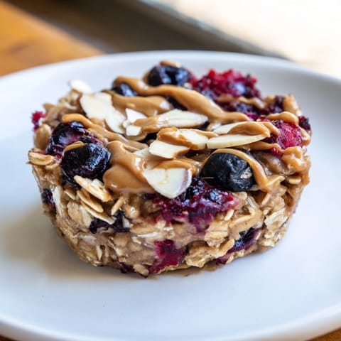 Baked Oatmeal Cups Berries