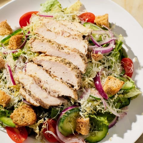 Quick Lemon Parmesan Chicken Salad