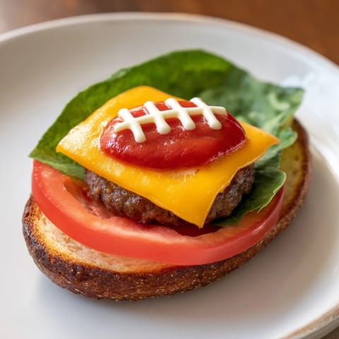 American Football Oval Burger
