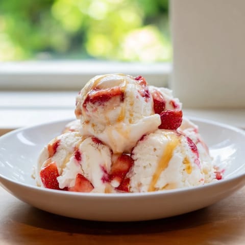A bowl of homemade cottage cheese ice cream, with visible chocolate chips and a tangy aroma.