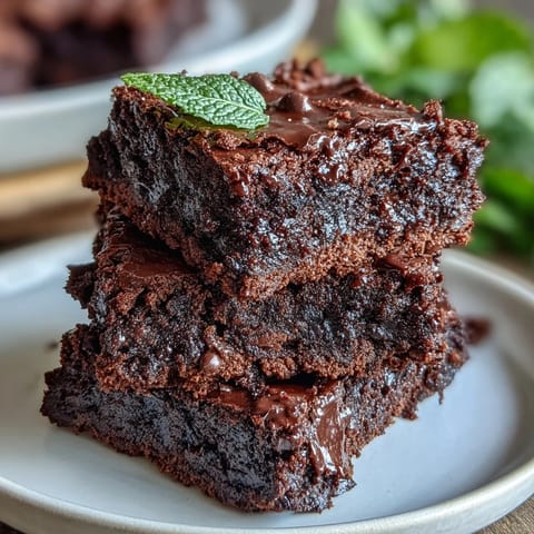 St. Patrick's Day mint chocolate chip brownie bites with a fudgy texture and festive green hue, topped with melty chocolate chips.
