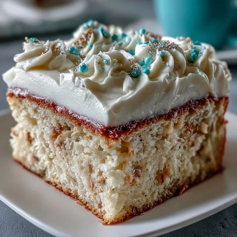 Festive vanilla sheet cake decorated with Class of 2026 buttercream piping and colorful sprinkles, perfect for graduation celebrations.  