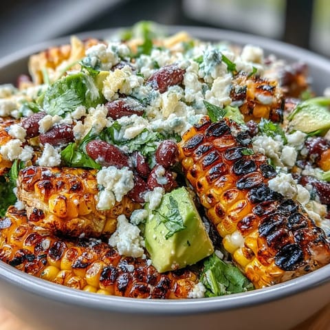 Taste summer's bounty in this easy grilled corn and black bean taco salad.