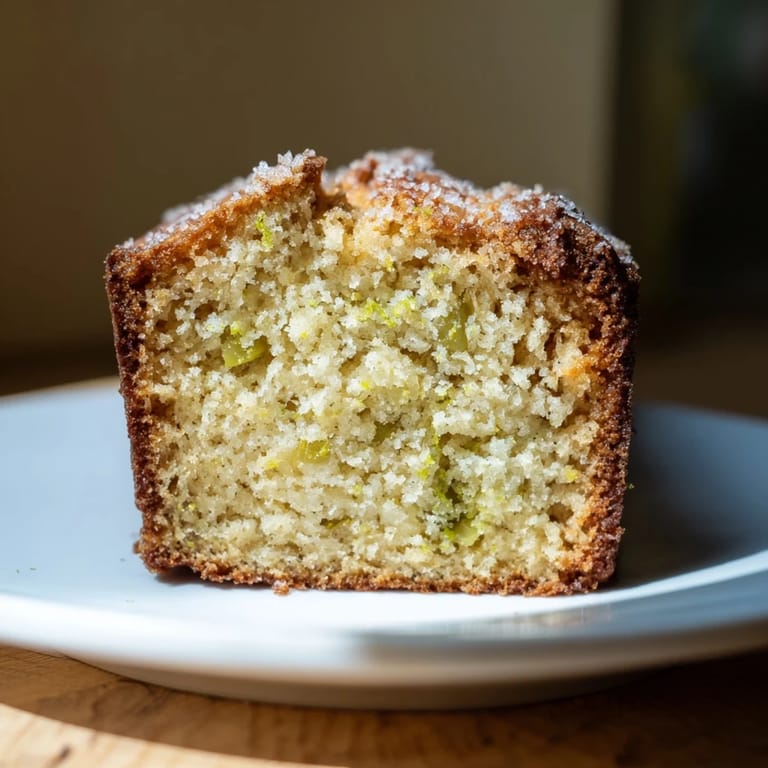 Sliced Dill Pickle Sweet Tea Pancake Muffin Loaf, showcasing its unique sweet and tangy flavors.