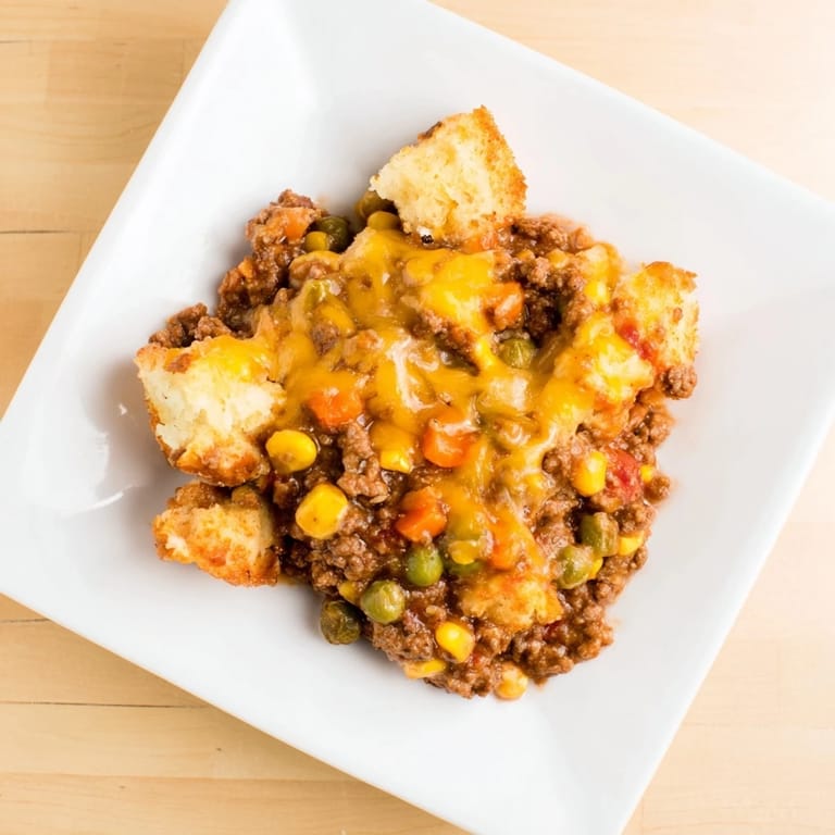 Freshly baked 5-Ingredient Sloppy Joe Casserole promises a quick, delicious, family-friendly meal.