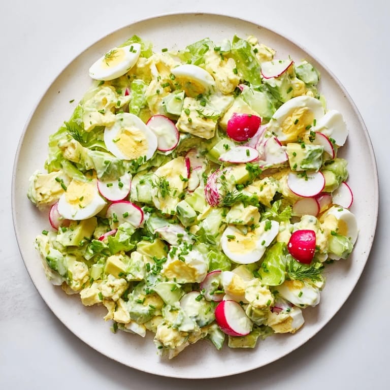 Vibrant green goddess chopped egg salad: a healthy and delicious salad, ready in under 30 minutes!