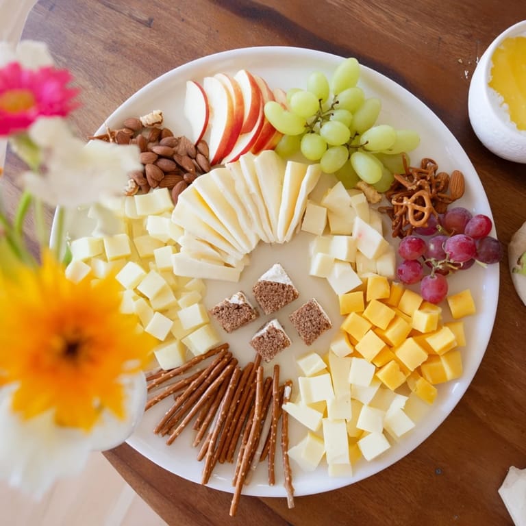 This Bridal Shower Bubbly Board features delightful components, ready to pair with chilled bubbly in a celebratory setting.