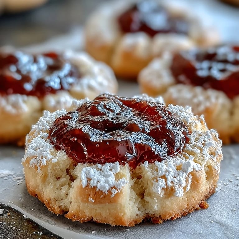 Two soft Torticas de Guayaba cookies, one chocolate and one vanilla, showing crumbly texture and bright pink guava filling.