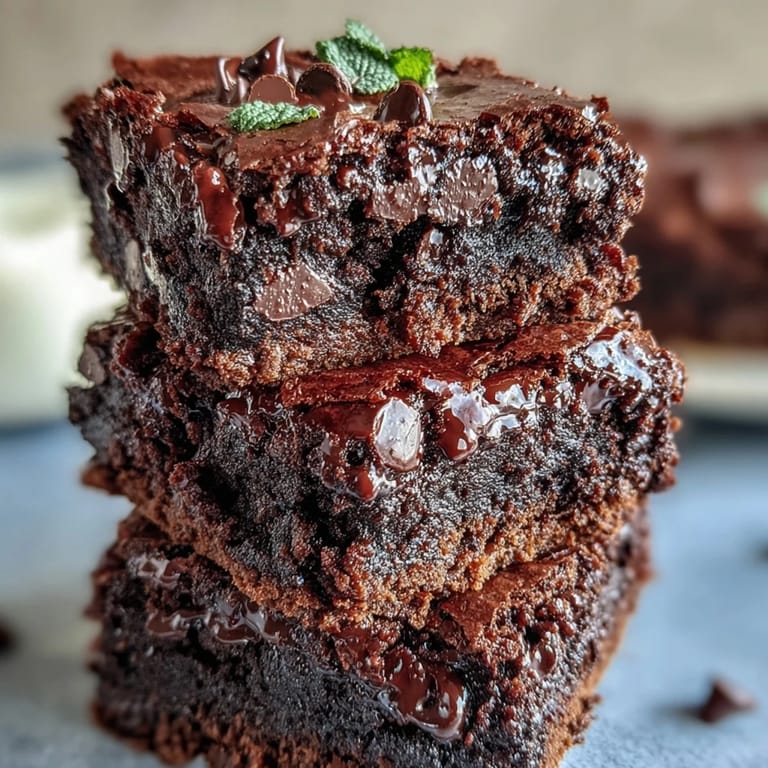 These festive brownie bites are infused with cool mint flavor, studded with mini chocolate chips, and baked to perfection for a St. Patrick's Day dessert.